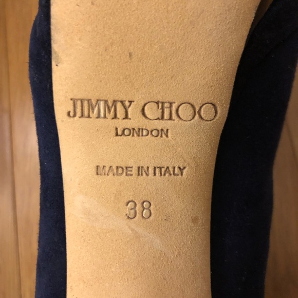 AUTHENTIC Jimmy Choo Suede Platform Heels - Picture 5 of 7
